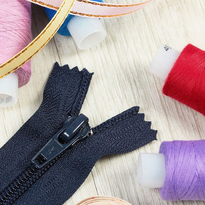 Молния "Спираль", №5, неразъёмная, обувная, 20см, цвет тёмно-синий