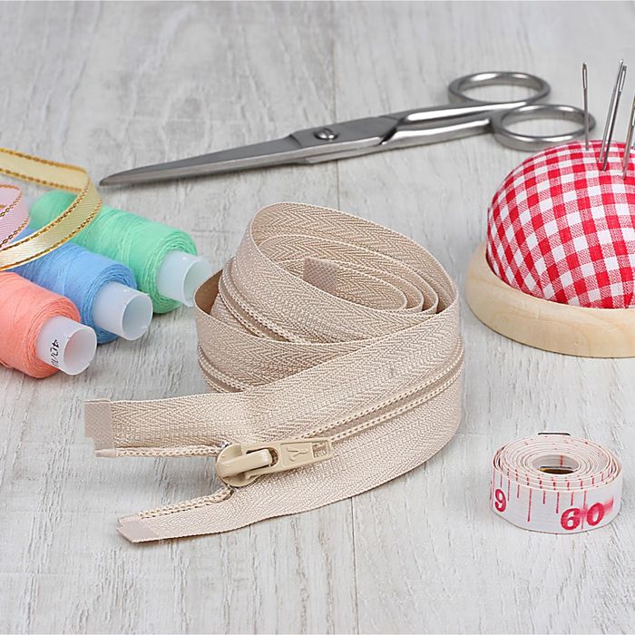 Молния "Спираль", №5, разъёмная, 90см, цвет слоновая кость