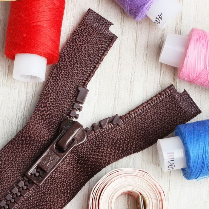 Молния "Трактор", №5, разъёмная, 75см, цвет шоколадный