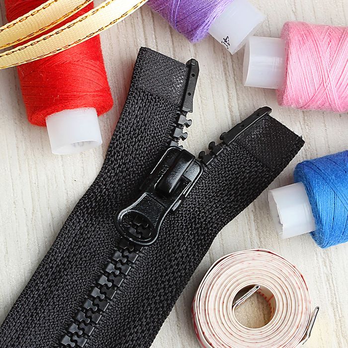 Молния "Трактор", №5, разъёмная, 2 бегунка, 130см, цвет чёрный