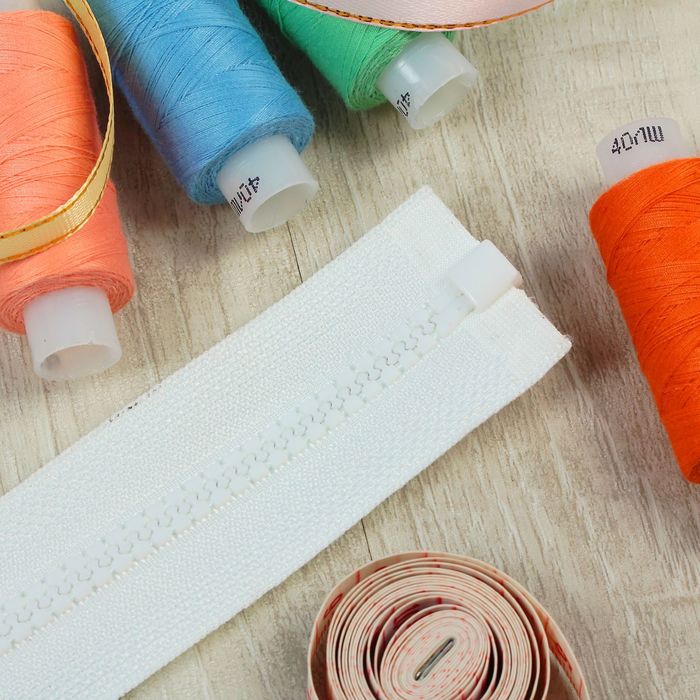 Молния "Трактор", №5, разъёмная, 30см, цвет белый