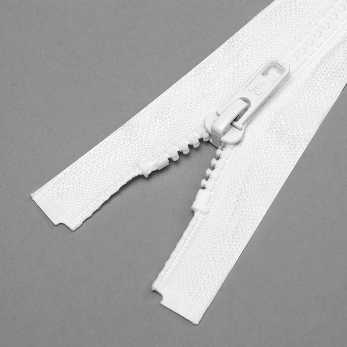 Молния "Трактор", №5, разъёмная, 30см, цвет белый