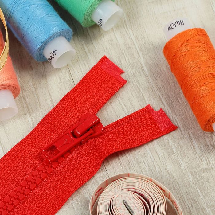 Молния "Трактор", №5, разъёмная, 30см, цвет красный