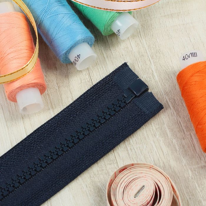 Молния "Трактор", №5, разъёмная, 30см, цвет тёмно-синий