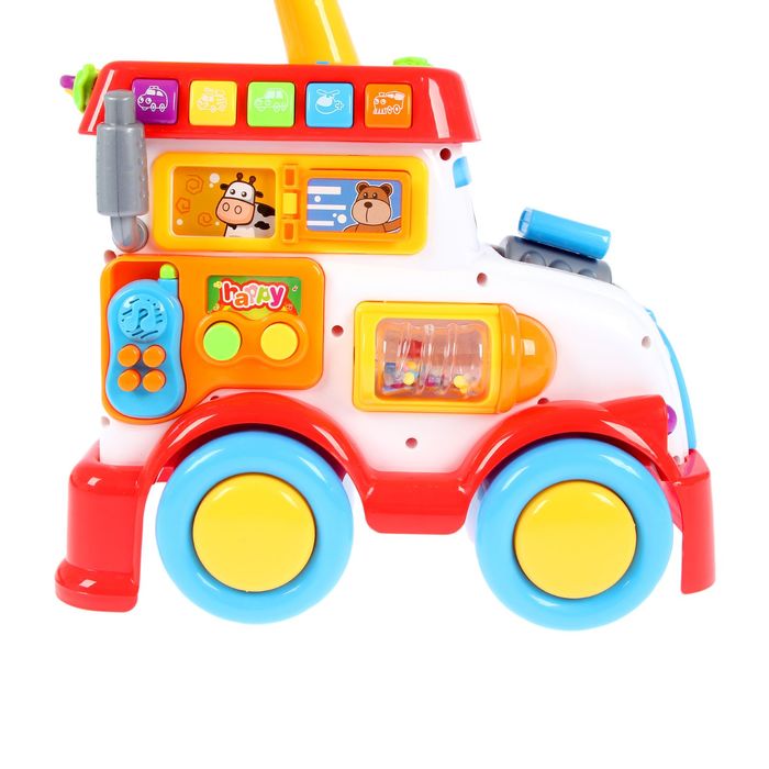 Каталка «Паровозик» с развивающими элементами и звуковыми эффектами