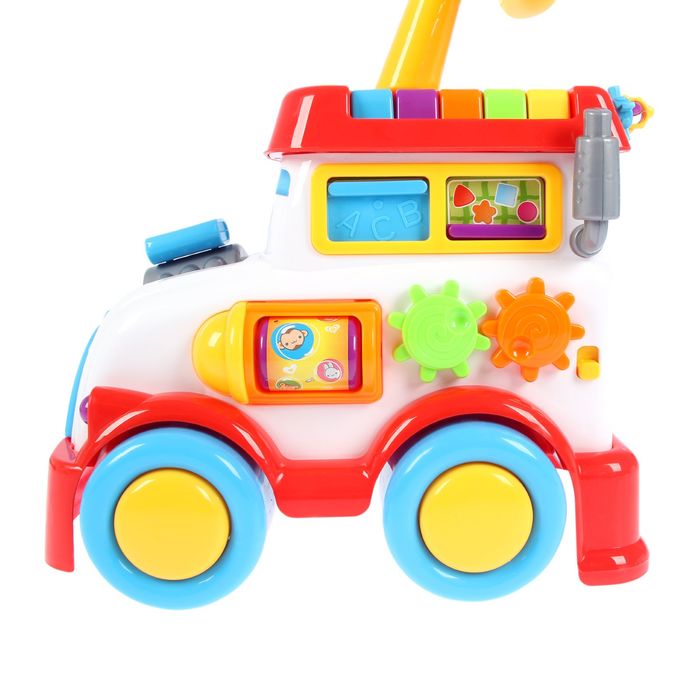 Каталка «Паровозик» с развивающими элементами и звуковыми эффектами
