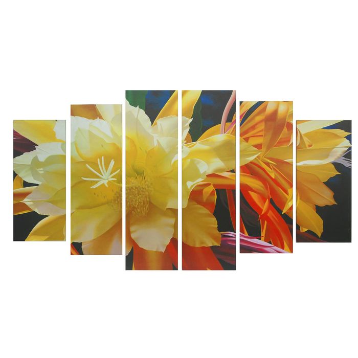 Модульная картина на подрамнике "Нежность", 2 — 25×57,5, 2 — 25×74,5, 2 — 25×84,5 см, 150×84,5 см