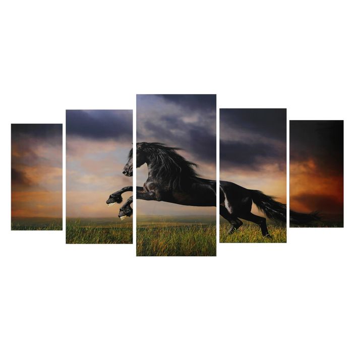 Модульная картина на подрамнике "В движении", 2 — 40×80, 2 — 50×100, 1 — 60×120, 120×250 см