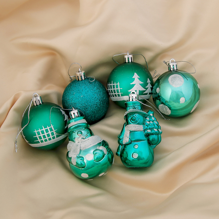 Ёлочные игрушки "Изумрудик" (набор 6 шт.), снеговик