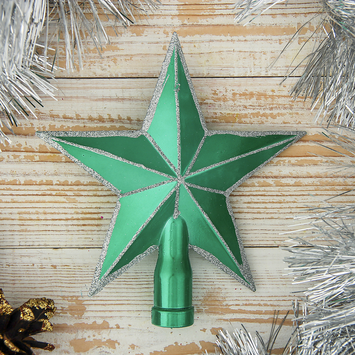 Наконечник звезда 15 см "Изумрудик" окантовка