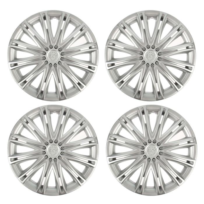 Колпаки колесные R13 "СКАЙ", серебристый, набор 4 шт.