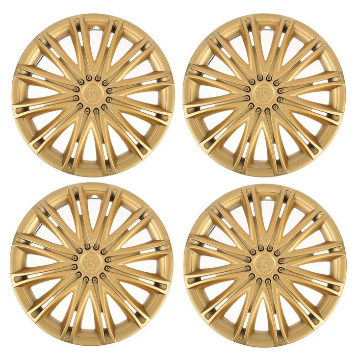 Колпаки колесные R13 "СКАЙ", золото, набор 4 шт.