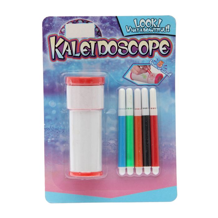 Калейдоскоп с набором фломастеров"Создай свою уникальную игрушку", цвета МИКС