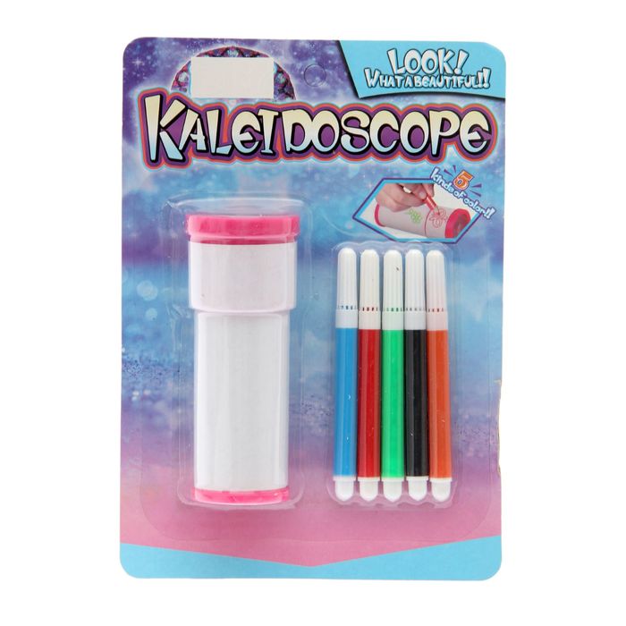 Калейдоскоп с набором фломастеров"Создай свою уникальную игрушку", цвета МИКС