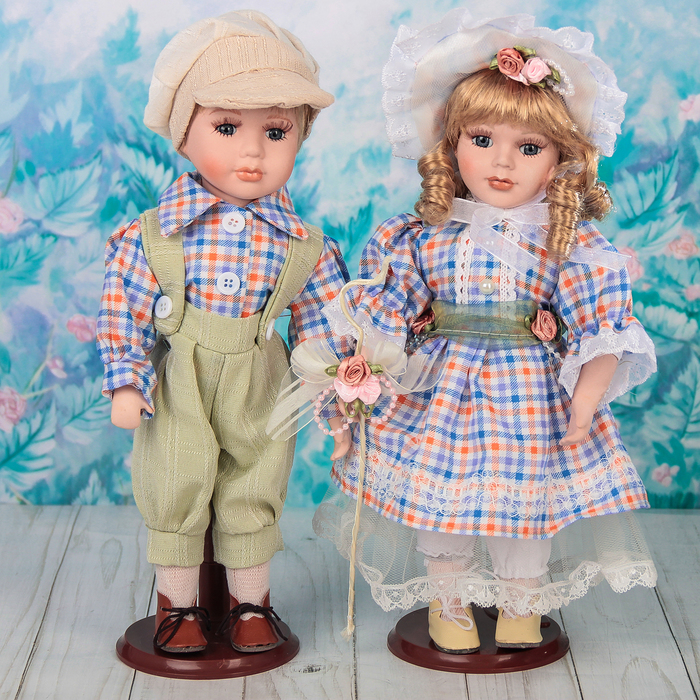 Кукла коллекционная "Парочка Стэн и София" (набор 2 шт) 30 см