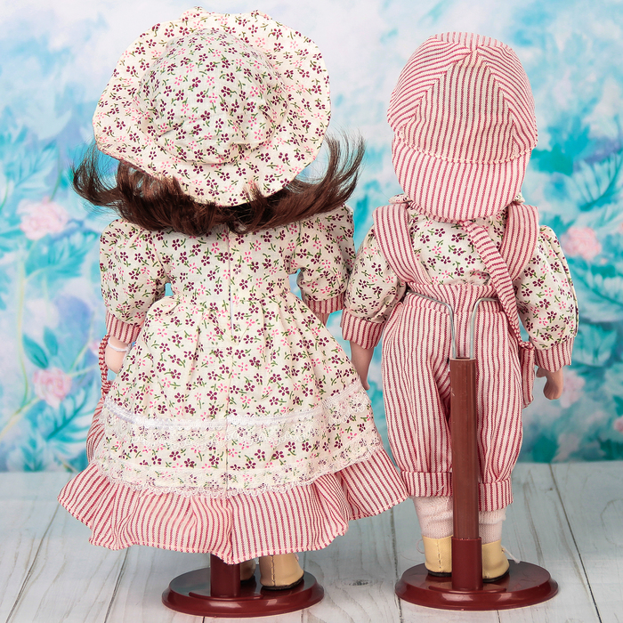 Кукла коллекционная "Парочка Анфиса и Марк" (набор 2 шт) 30 см