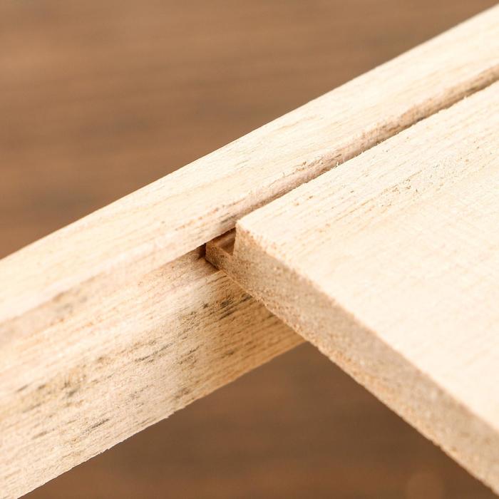 Шкатулка дерево для росписи под бутылку "Окошко" 35х12х12 см