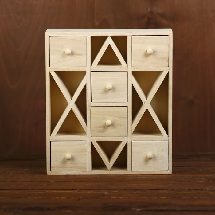 Шкатулка дерево для росписи "Шкафчик для мелочей" 28х24,5х6 см