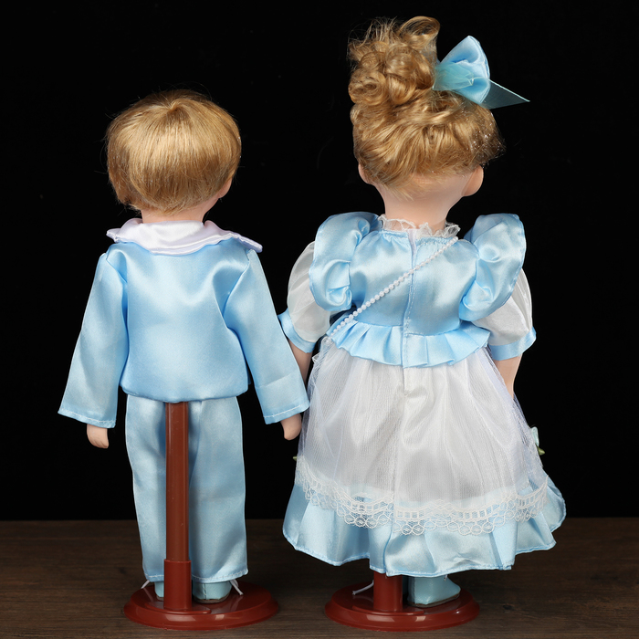 Кукла коллекционная "Парочка губки бантиком. Лиза и Женя" (набор 2 шт) 30 см