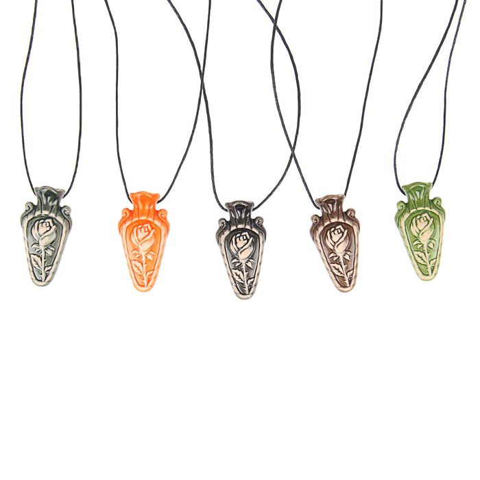 Аромакулон "Амфора роза" 2х4 см, МИКС