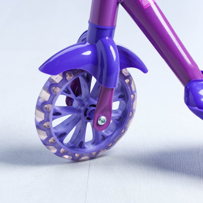 Самокат "София Прекрасная", музыка, свет, три колеса PVC d=130/110 мм