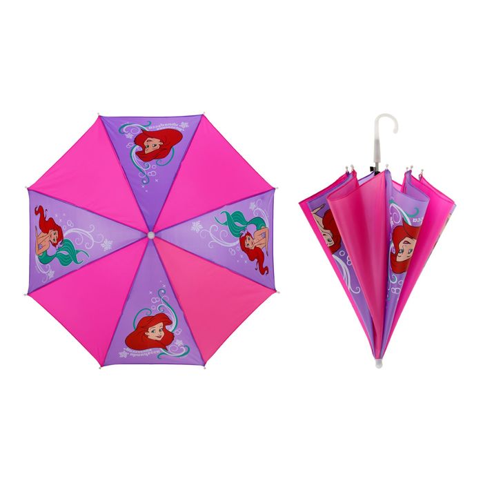 Зонт детский "Маленькая принцесса!", Принцессы: Ариель, 8 спиц d=70 см