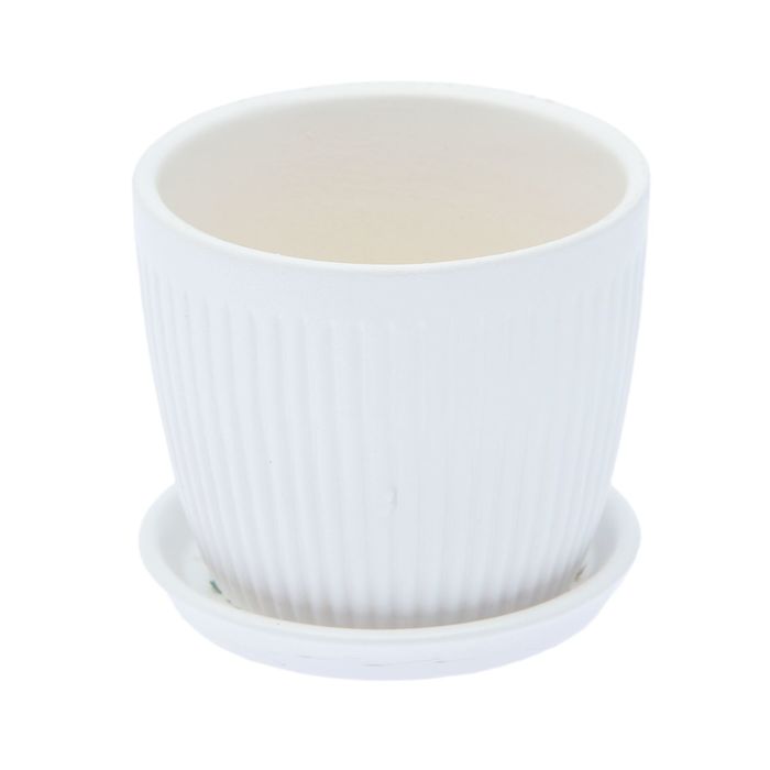 Кашпо "Осень" 0,25 л, вертикаль, белый лак