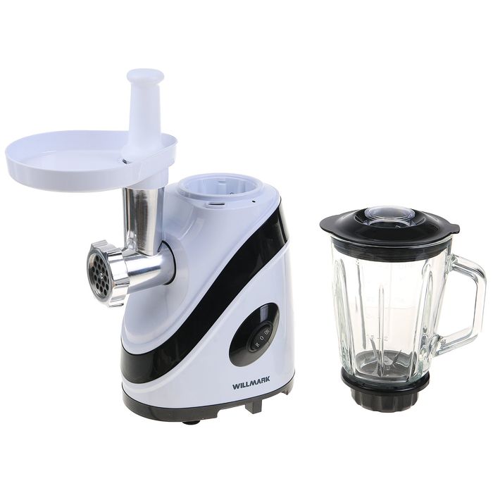 Электромясорубка-блендер WILLMARK WMB-1800GW, 1800 Вт, кувшин 1.5 л, реверс