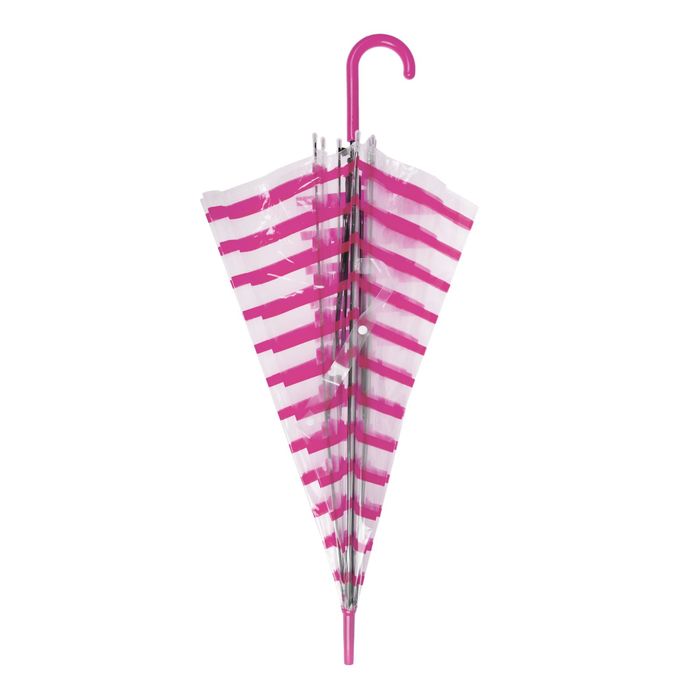 Зонт детский полуавтоматический "Полосочки", r=46см, цвет малиновый
