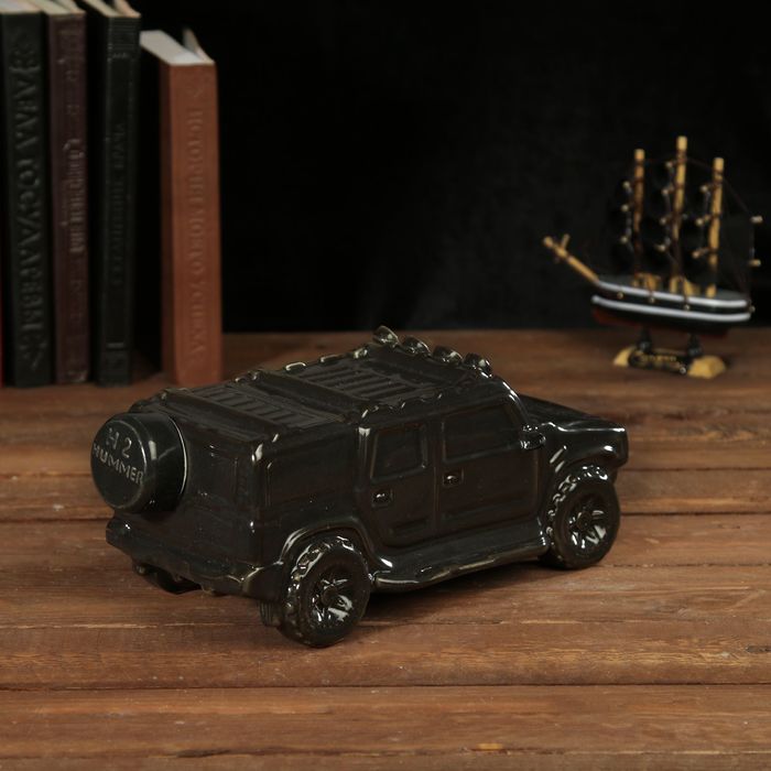 Штоф сувенирный фарфор "Автомобиль Хаммер" 500 мл 11х13х26 см