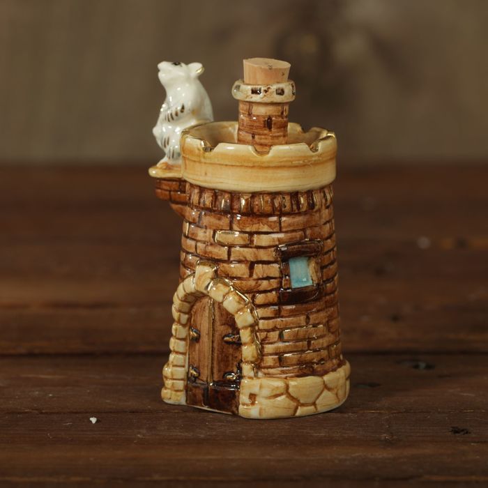 Мини-штоф фарфор "Башня" 50 мл