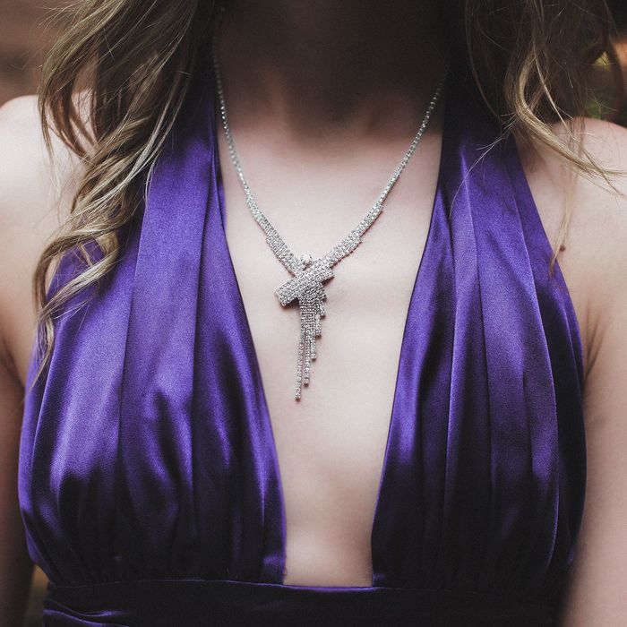 Набор 2 предмета: колье, серьги, "Лёд" зигзаг, цвет белый в серебре