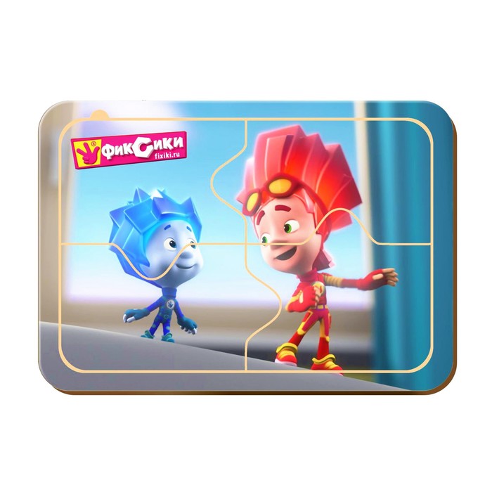 Пазл деревянный "Фиксики ", Файер и Нолик