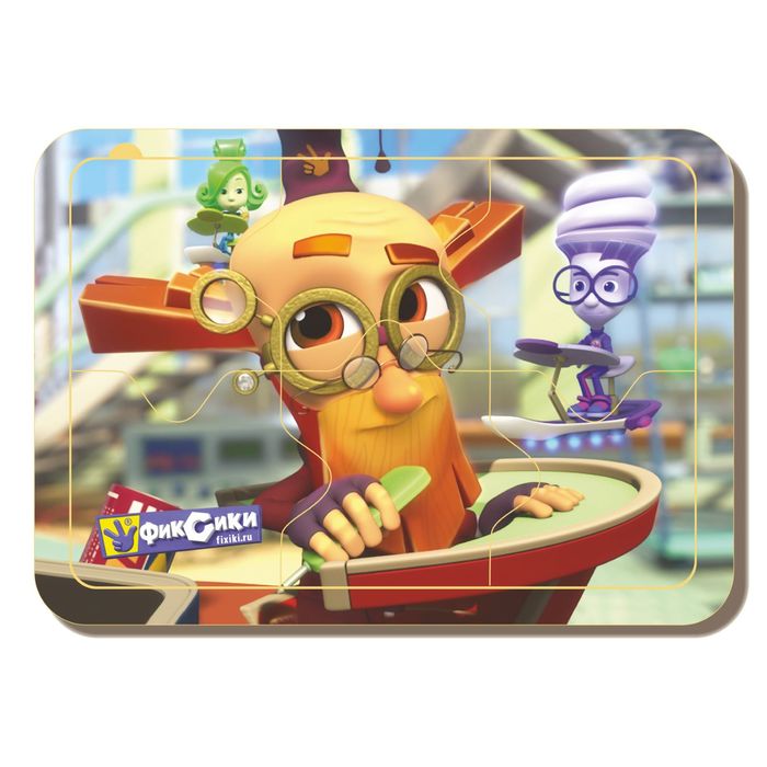 Пазл деревянный "Фиксики ", Игрек и Дедус