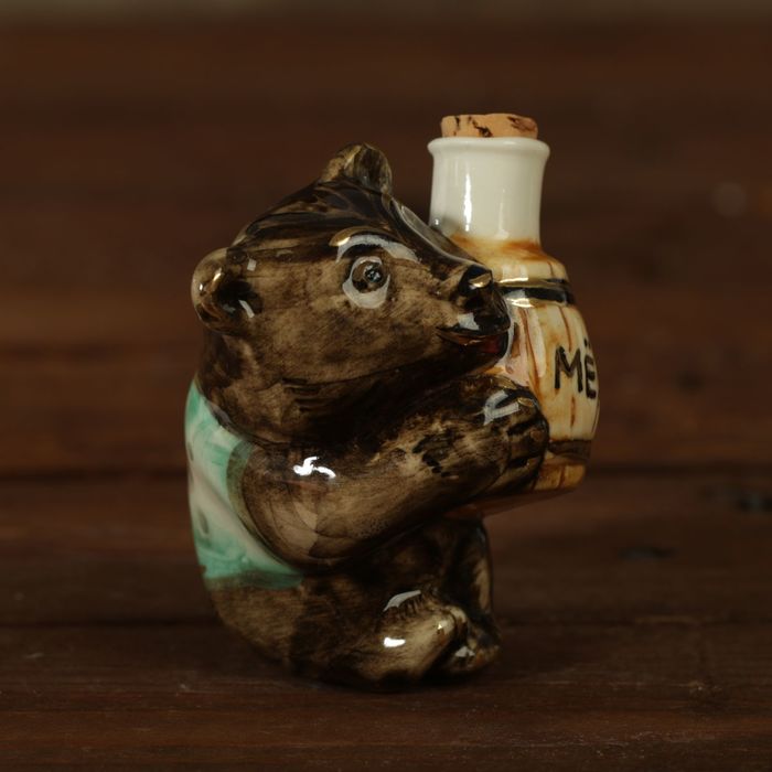 Мини-штоф фарфор "Медведь" 50 мл