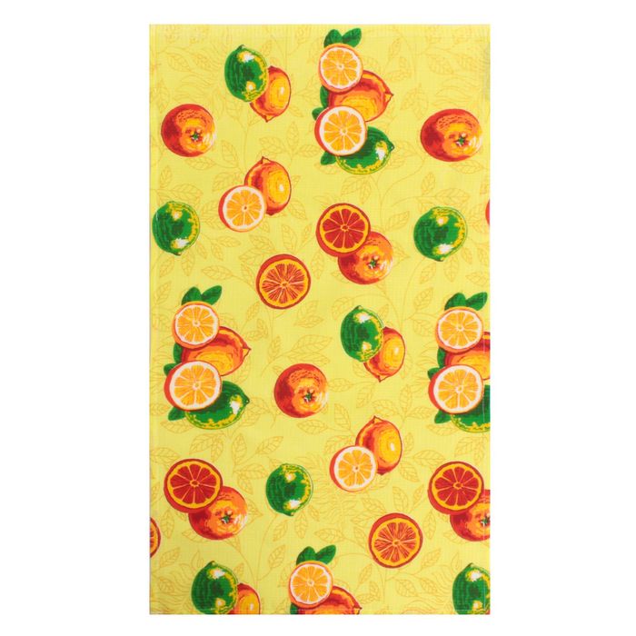 Полотенце вафельное набивное "Фрукты", 40х70 см, 160 гр/м