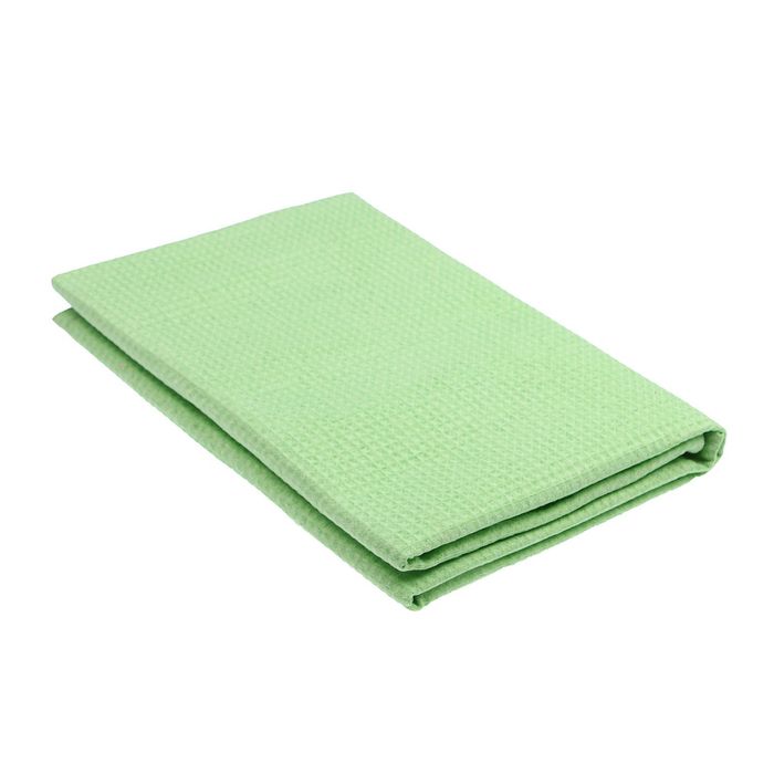 Полотенце вафельное гладкокрашенное, 100х150 см, цвет мята