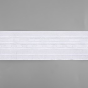 Шторная лента классическая, матовая, 6 см, 50 ± 1 м, цвет белый от Сима-ленд