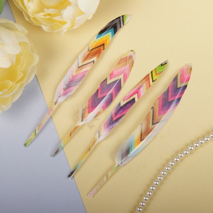 Набор перьев для декора, 4 шт.