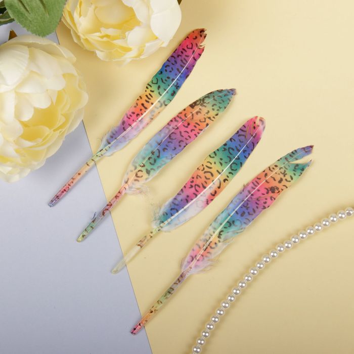 Набор перьев для декора, 4 шт.
