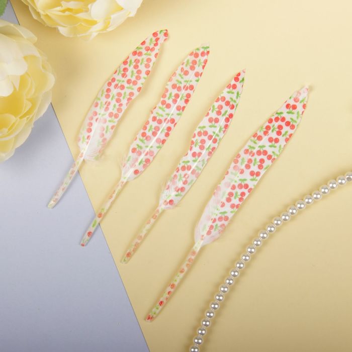 Набор перьев для декора, 4 шт.