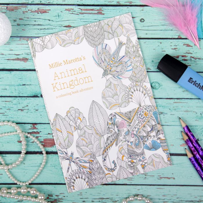 Раскраска для вдохновения "Королевство животных" 8 листов