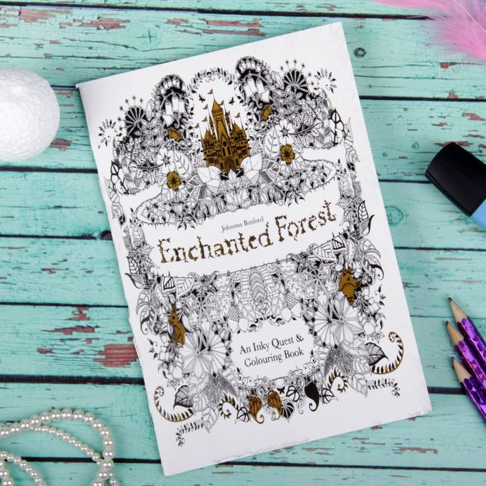 Раскраска для вдохновения "Волшебный лес" 8 листов