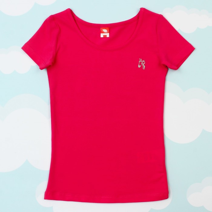 Футболка для девочки, рост 116 см, цвет фуксия