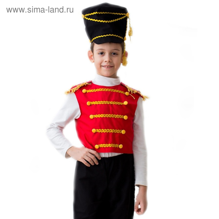 фото Карнавальный костюм "гусар", 5-7 лет, рост 122-134 см бока