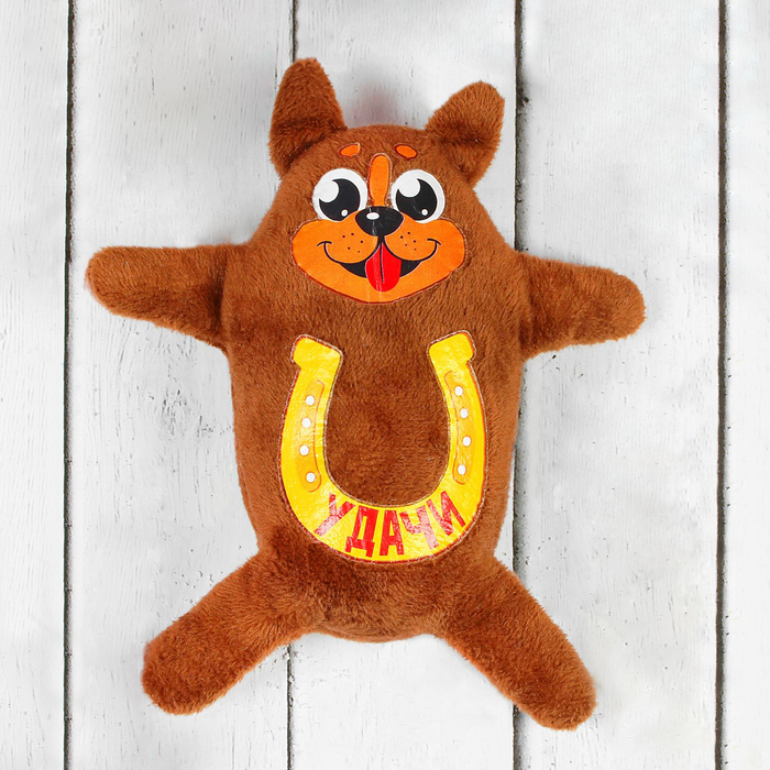 Мягкая игрушка-магнит "Удачи!", 15 см