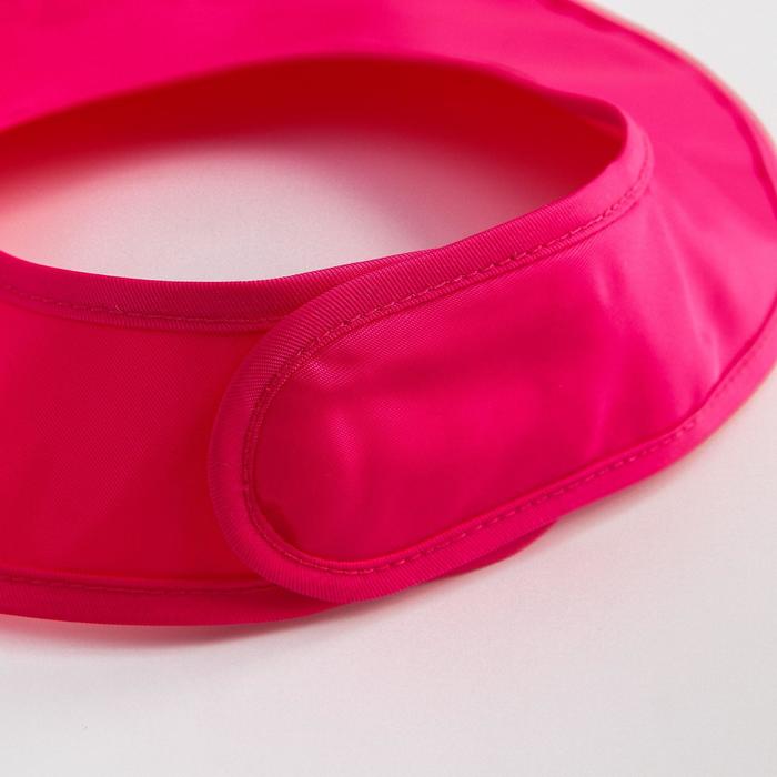 Нагрудник с карманом «Ням-ням», непромокаемый, на липучке, цвет розовый