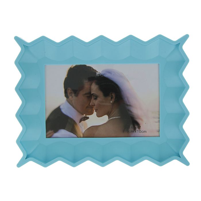 Фоторамка пластик 10х15 см "Искра", голубая