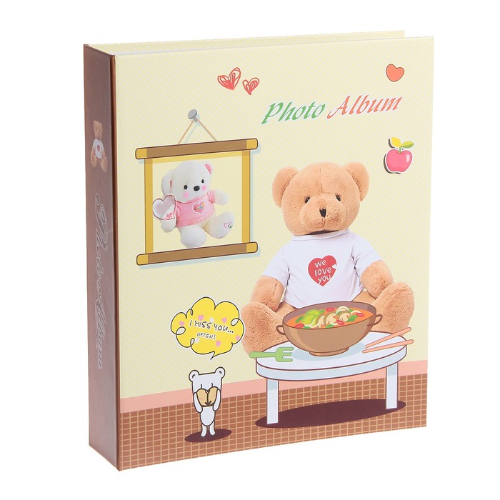 Фотоальбом на 80 фото 10х15 см "Мишки-малышки" МИКС в коробке 23х20х4,5 см