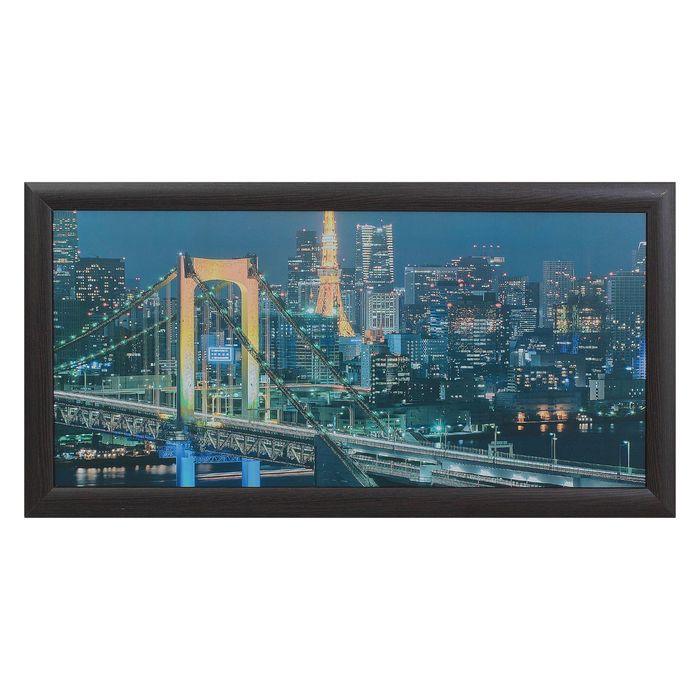 Картина "Ночной город" венге